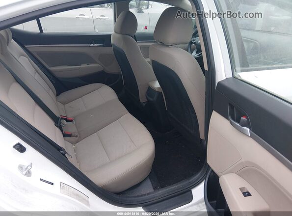 5NPD84LF5KH470449 2019 HYUNDAI ELANTRA White Widok naklejki z numerem VIN