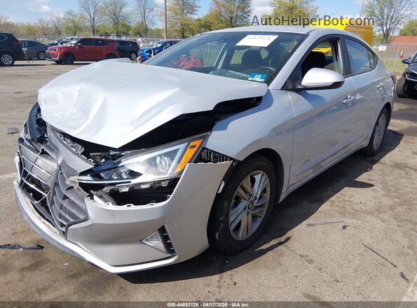 5NPD84LF5LH510949 2020 HYUNDAI ELANTRA Silver წინა მარცხენა ხედი სამი მეოთხედიდან