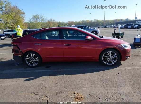 5NPD84LF6HH087192 2017 HYUNDAI ELANTRA Red Widok wnętrza z tyłu