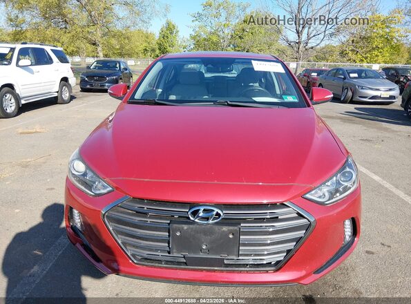 5NPD84LF6HH087192 2017 HYUNDAI ELANTRA Red Widok zestawu wskaźników
