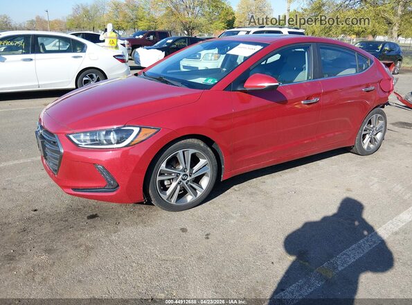 5NPD84LF6HH087192 2017 HYUNDAI ELANTRA Red Przód lewy