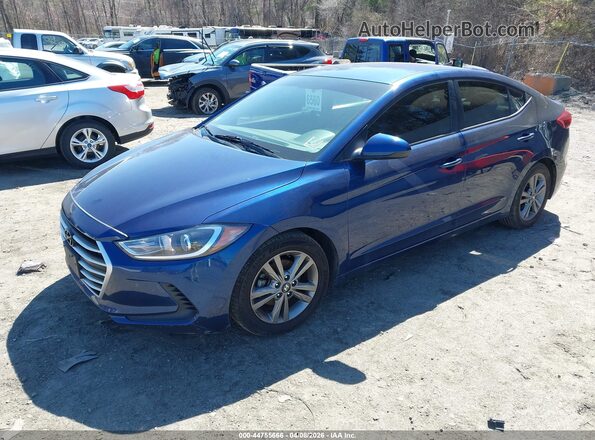 5NPD84LF6HH119803 2017 HYUNDAI ELANTRA Синий Передняя левая четверть