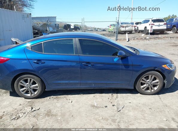 5NPD84LF6HH119803 2017 HYUNDAI ELANTRA Синий Вид задней части салона