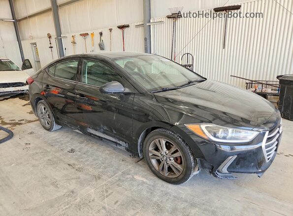 5NPD84LF6JH263700 2018 HYUNDAI ELANTRA Black Delantero derecho