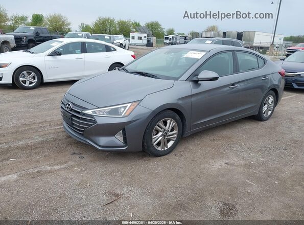 5NPD84LF6LH501239 2020 HYUNDAI ELANTRA Gray წინა მარცხენა ხედი სამი მეოთხედიდან