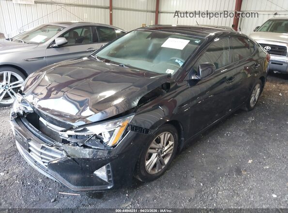 5NPD84LF6LH520437 2020 HYUNDAI ELANTRA Black Առջևի ձախ երեք քառորդ տեսարան