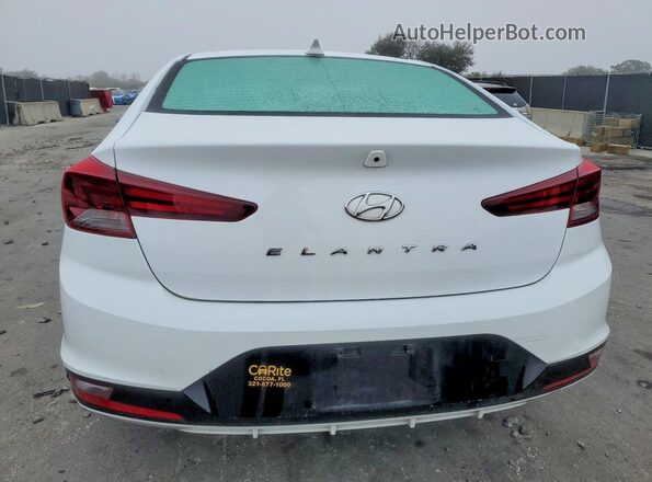 5NPD84LF6LH587989 2020 HYUNDAI ELANTRA White Вид ззаду