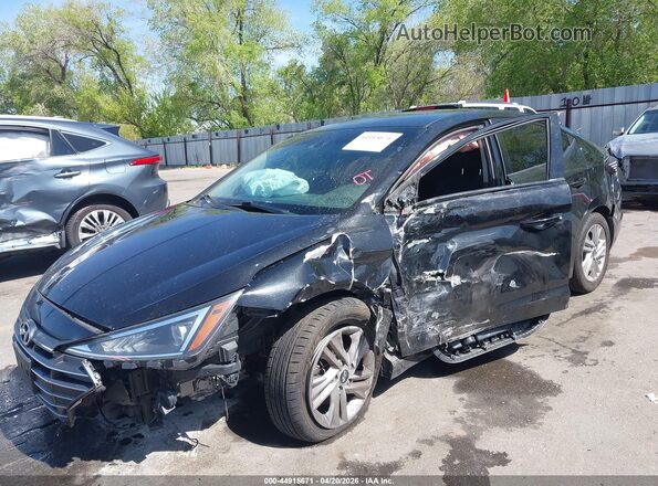 5NPD84LF6LH591184 2020 HYUNDAI ELANTRA Black Front view