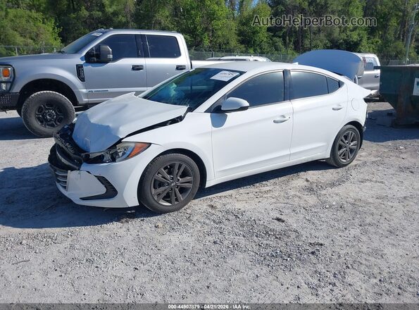 5NPD84LF7JH243696 2018 HYUNDAI ELANTRA White წინა მარცხენა ხედი სამი მეოთხედიდან