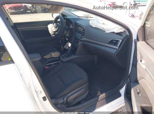 5NPD84LF7JH243696 2018 HYUNDAI ELANTRA White წინა სალონის ხედი