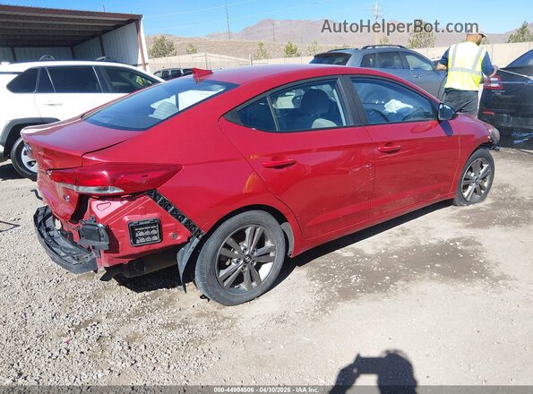 5NPD84LF7JH248087 2018 HYUNDAI ELANTRA Red Հետևի աջ