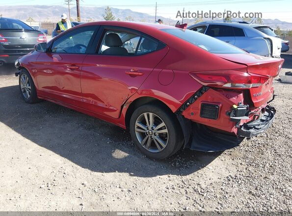 5NPD84LF7JH248087 2018 HYUNDAI ELANTRA Red Հետևի ձախ