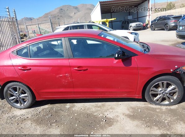 5NPD84LF7JH248087 2018 HYUNDAI ELANTRA Red Սալոնի հետևի տեսք