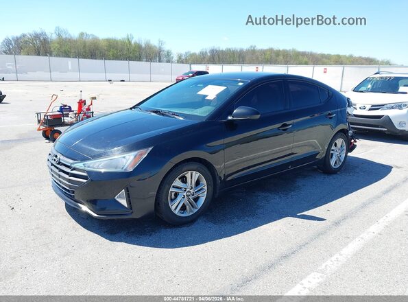 5NPD84LF7KH478522 2019 HYUNDAI ELANTRA Черный Передняя левая четверть