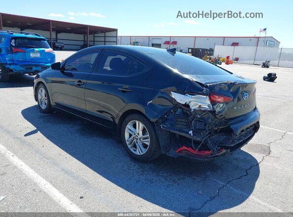5NPD84LF7KH478522 2019 HYUNDAI ELANTRA Черный Задняя левая четверть