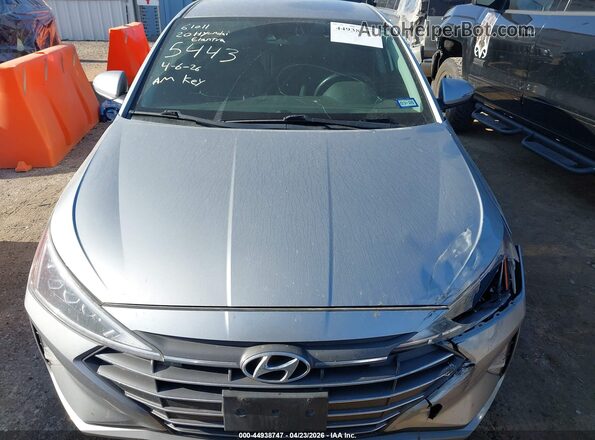5NPD84LF7LH585443 2020 HYUNDAI ELANTRA Серебряный Вид щитка приборов