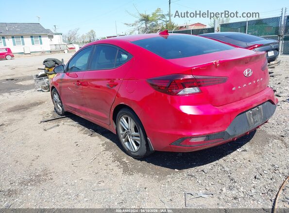 5NPD84LF7LH609627 2020 HYUNDAI ELANTRA Red Задня ліва чверть