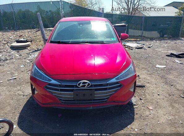 5NPD84LF7LH609627 2020 HYUNDAI ELANTRA Red Вид задньої частини салону