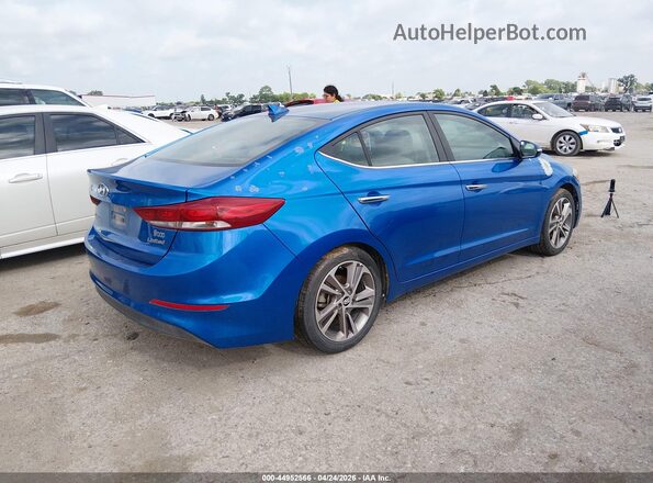 5NPD84LF8HH009660 2017 HYUNDAI ELANTRA Blue Rear right