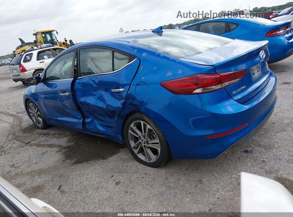 5NPD84LF8HH009660 2017 HYUNDAI ELANTRA Blue Rear left