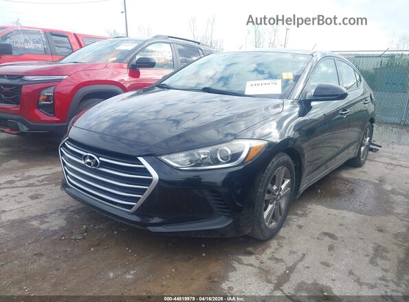 5NPD84LF8HH092393 2017 HYUNDAI ELANTRA Black Передня ліва чверть
