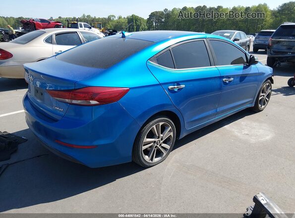 5NPD84LF8HH110410 2017 HYUNDAI ELANTRA Blue Trasero derecho