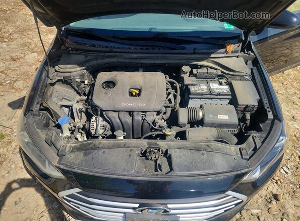 5NPD84LF8HH133783 2017 HYUNDAI ELANTRA Black Rear interior view