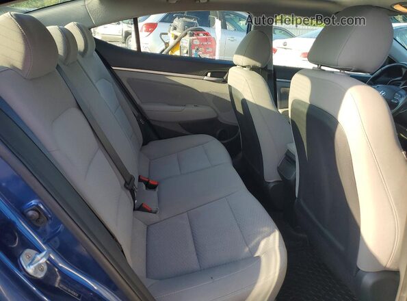 5NPD84LF8KH409659 2019 HYUNDAI ELANTRA Blue Հետևի նստատեղերի տեսք