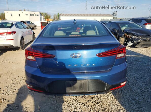 5NPD84LF8KH409659 2019 HYUNDAI ELANTRA Blue Հետևի տեսք