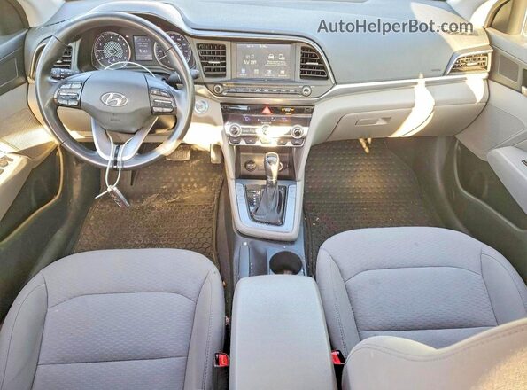 5NPD84LF8KH409659 2019 HYUNDAI ELANTRA Blue Առջևի վահանակի տեսք