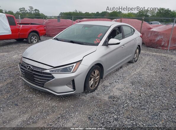 5NPD84LF8KH409919 2019 HYUNDAI ELANTRA Серебряный Передняя левая четверть
