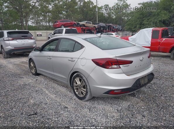 5NPD84LF8KH409919 2019 HYUNDAI ELANTRA Серебряный Задняя левая четверть