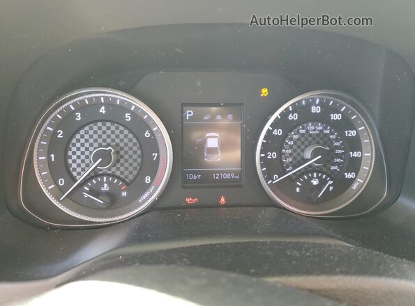 5NPD84LF8KH446551 2019 HYUNDAI ELANTRA Gray Vista del cuadro de instrumentos