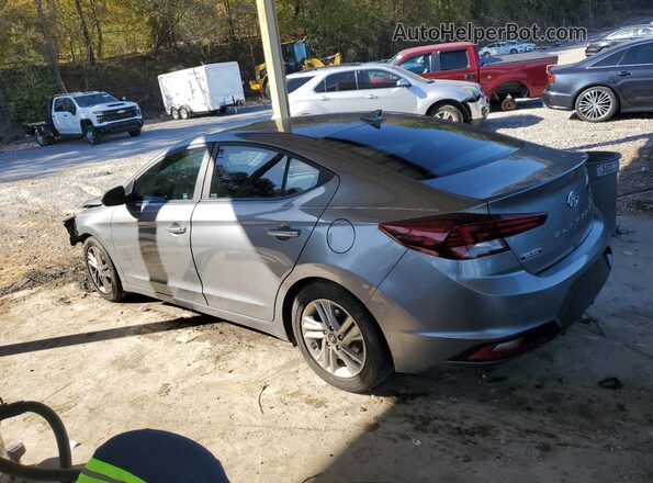 5NPD84LF8KH446551 2019 HYUNDAI ELANTRA Gray Trasero izquierdo