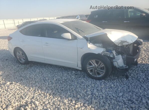 5NPD84LF8KH490632 2019 HYUNDAI ELANTRA Белый Передняя правая четверть