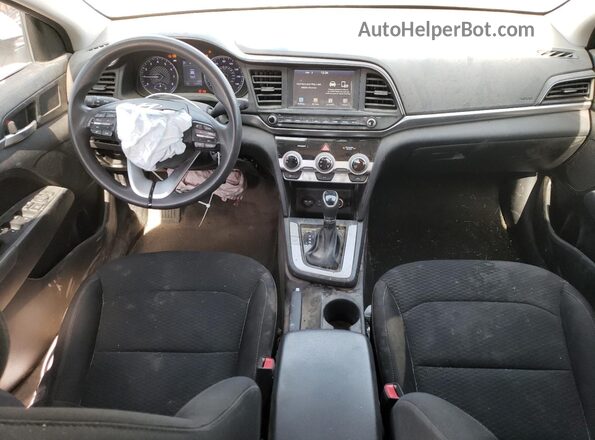 5NPD84LF8KH490632 2019 HYUNDAI ELANTRA Белый Вид панели приборов
