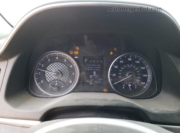 5NPD84LF8KH490632 2019 HYUNDAI ELANTRA Белый Вид щитка приборов
