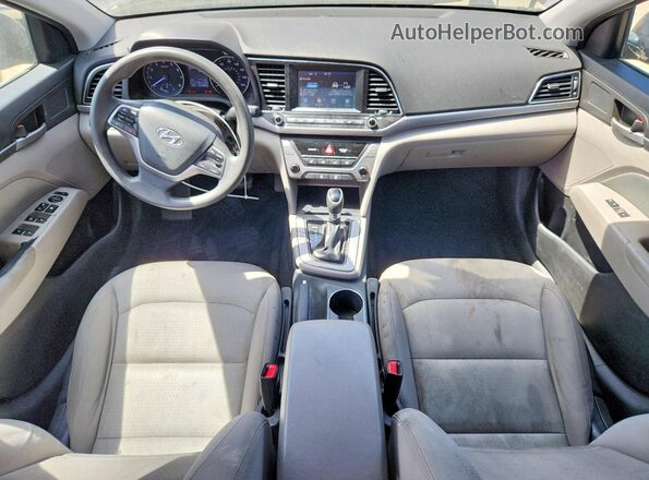5NPD84LF9HH187612 2017 HYUNDAI ELANTRA Черный Вид панели приборов