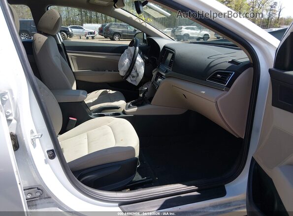 5NPD84LF9JH236359 2018 HYUNDAI ELANTRA White Widok wnętrza z przodu