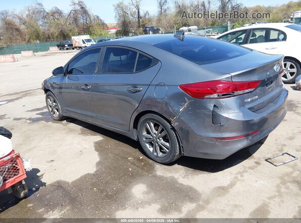 5NPD84LF9JH344352 2018 HYUNDAI ELANTRA Gray Задня ліва чверть
