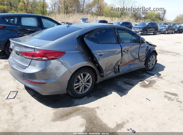 5NPD84LF9JH344352 2018 HYUNDAI ELANTRA Gray Задня права чверть