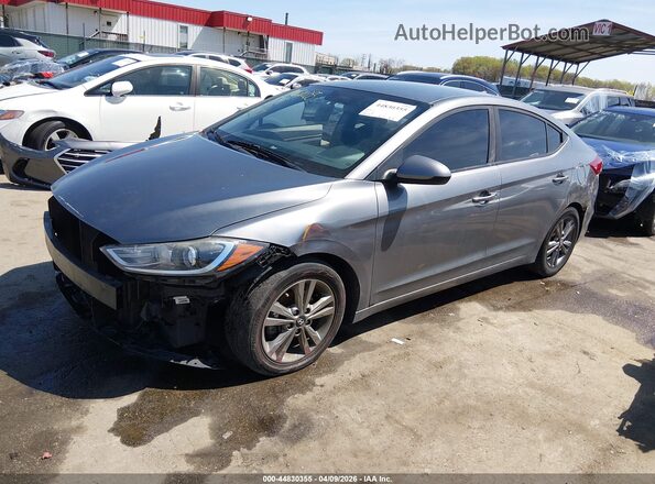 5NPD84LF9JH344352 2018 HYUNDAI ELANTRA Gray Передня ліва чверть