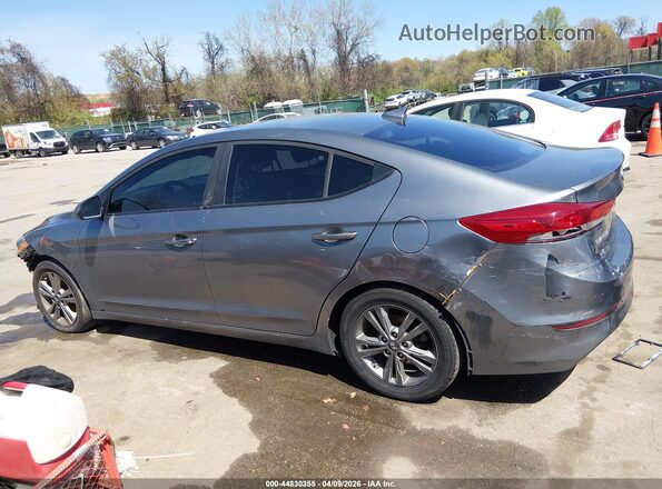 5NPD84LF9JH344352 2018 HYUNDAI ELANTRA Gray 