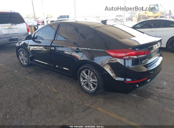 5NPD84LF9JH374287 2018 HYUNDAI ELANTRA Black Tył lewy