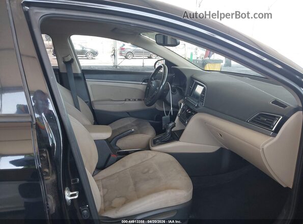 5NPD84LF9JH374287 2018 HYUNDAI ELANTRA Black Widok wnętrza z przodu