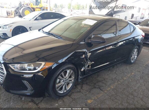 5NPD84LF9JH374287 2018 HYUNDAI ELANTRA Black Przód lewy