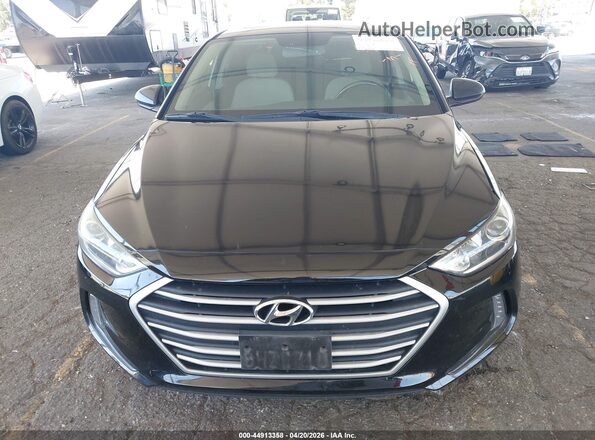 5NPD84LF9JH374287 2018 HYUNDAI ELANTRA Black Widok zestawu wskaźników