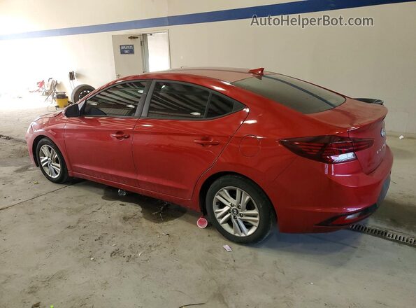 5NPD84LF9KH417172 2019 HYUNDAI ELANTRA Красный Задняя левая четверть