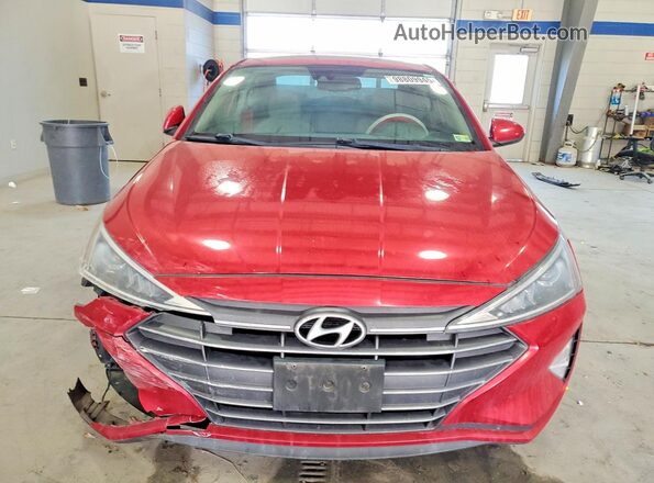 5NPD84LF9KH417172 2019 HYUNDAI ELANTRA Красный Вид спереди