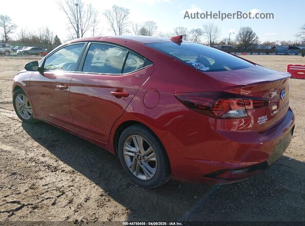 5NPD84LF9LH518939 2020 HYUNDAI ELANTRA Red Задня ліва чверть